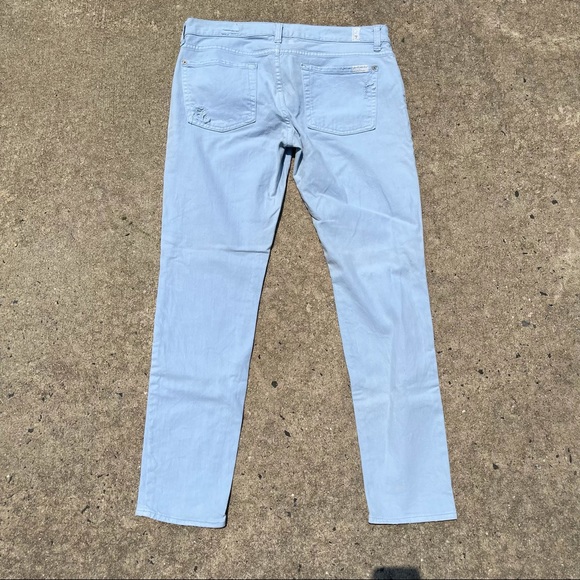 7 For All Mankind The Slim Cigarette Cloud Blue 31 - Picture 8 of 8